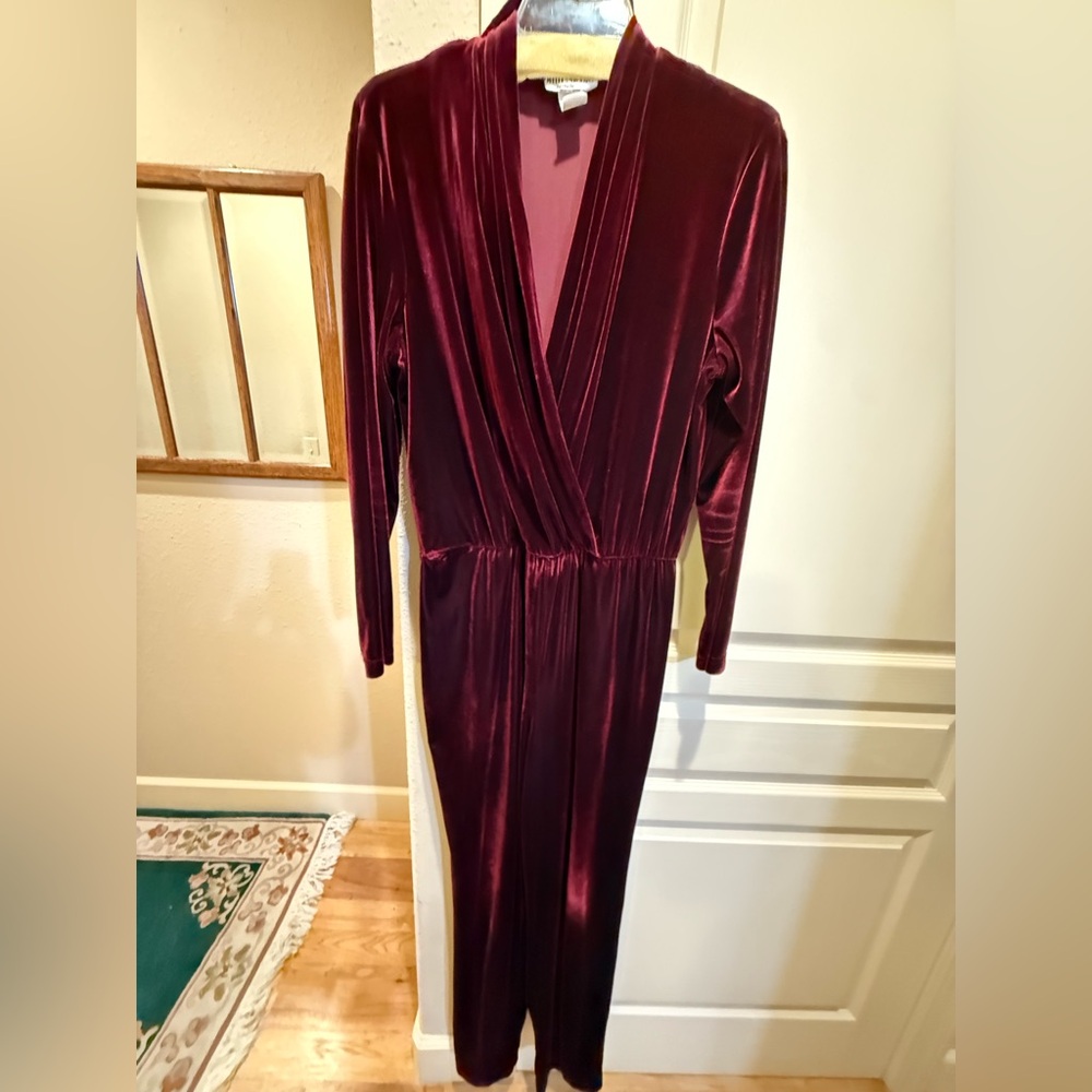 Velvet Ronni Nicole Burgundy jumpsuit 10